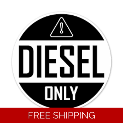 Diesel Only Die Cut Vinyl Decal sticker
